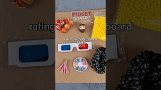 rating my fidget board asmr✨️ shorts satisfying [upl. by Innej]