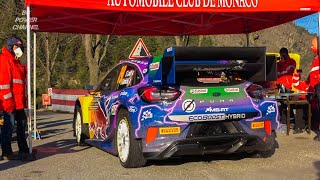 WRC Rallye MonteCarlo 2022 Start Pure Sound Rally1 Hybrid [upl. by Norrahc]