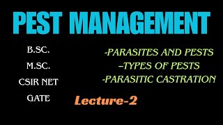 Pests and its types  Parasite and Pest  BSc  UPSC  Notes in description [upl. by Fanchet988]