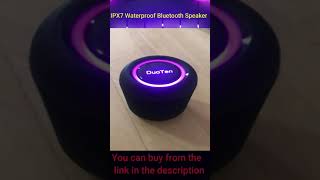 IPX7 Waterproof Bluetooth SpeakerDuoTen Portable Wireless Speaker with RGB Light Show 360° shorts [upl. by Aineles]