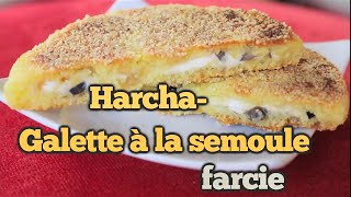 Harcha Galette à la semoule farcie [upl. by Rialcnis917]