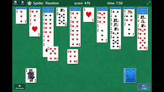 Spider Solitaire Gameplay Walkthrough [upl. by Thornton]