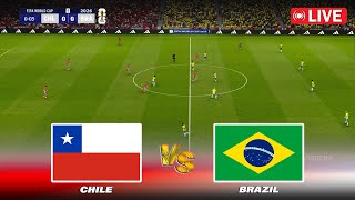 🔴CHILE vs BRAZIL  FIFA World Cup 2026 Qualifiers  Full Match  PES Game Simulation [upl. by Suoicserp]