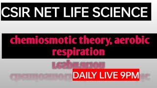 chemiosmotic theory ATP synthesis aerobic respiration metabolism [upl. by Yebloc]