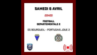 Football  Départementale 2  ES Bourgueil  US Portugaise Joué 2 [upl. by Asiret]