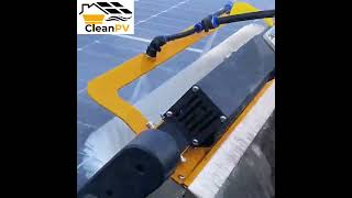 Solar Panel Cleaning Equipment Single Horizontal Rotating Brush [upl. by Attegroeg]