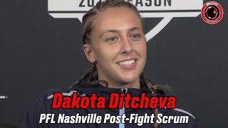 Shes never been a champion Dakota Ditcheva fires back at Taila Santos  PFL Nashville [upl. by Berta]