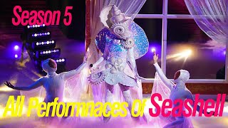 The masked singer  season5 ALL performances of Seashell [upl. by Franklin]