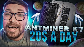 This New Crypto Miner Makes 20 A Day In A Bear Market  Antminer K7 The Most Profitable CKB Miner [upl. by Lipscomb]