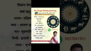 dainikpanchang astrology shortvideo [upl. by Noirda]