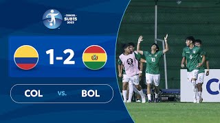 COLOMBIA vs BOLIVIA 12  RESUMEN  CONMEBOL SUB 15  FASE DE GRUPOS [upl. by Negeam]