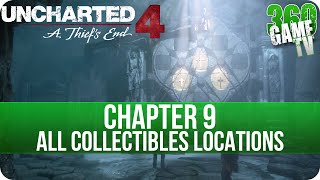 Uncharted 4 Chapter 9 All Collectibles Locations Treasures Conversations Journal Entries Notes [upl. by Fairman]