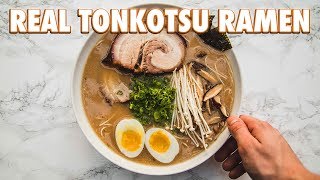 How To Make Real Tonkotsu Ramen [upl. by Melvina]