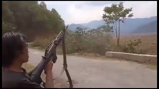 MANIPURTruth of kuki Village Defense Volunteer  Attacking Meitei Farmer with M16 Gun [upl. by Holle]