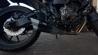 IXIL HYPERLOW XL Exhaust  XSR700  MT07 NO DB KILLER [upl. by Ellenrahc]