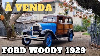 1929 FORD WOODY À VENDA [upl. by Kcirdet]