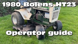 1980 Bolens HT23  Operator guide [upl. by Alegnaed]