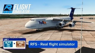 RFS  Real flight simulator FedEx  Narita intl to Bangkok intl  Lockheed CB Galaxy  FHD [upl. by Carmine]