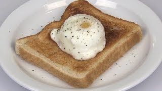 NO Fail Microwave Perfect Poached Egg Recipe [upl. by Pope]