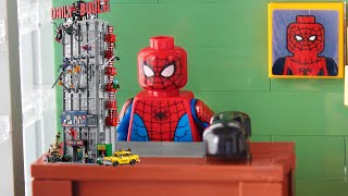 Building the new LEGO Daily Bugle 76178 [upl. by Anjali292]