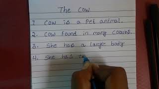 The cow essay 10 lines☺ [upl. by Ayotan]