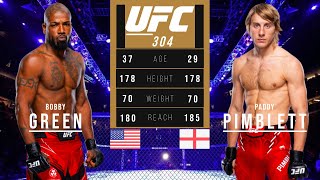 BOBBY GREEN vs PADDY PIMBLETT FULL FIGHT UFC 304 [upl. by Leede135]