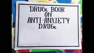 Drug book on anti anxiety drugpsychiatric drugbook psychiatricnursing anxiety nursing [upl. by Anoyet]