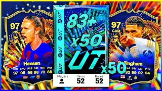 50x GUARANTEED LALIGA TOTS PACKS amp 500k 83 x50 LALIGA PACKS [upl. by Cirda953]