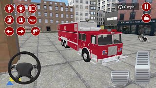 Fire Truck driving Android Gameplay  Firefighter Trucks Engine Racing Simulator [upl. by Delmore]