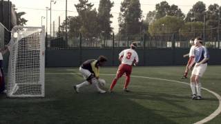 David Beckham tries out blind football with Paralympic GB hopefuls [upl. by Ralip]