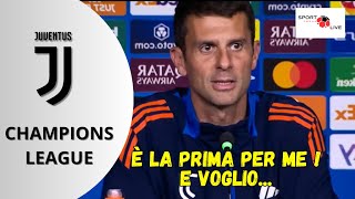 JUVE  PSV Champions League 24 25 THIAGO MOTTA nel pre partita sentite cosa ha detto [upl. by Andrews]