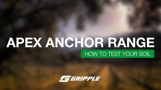 APEX Anchor Range  How to test your soil [upl. by Yekcin725]