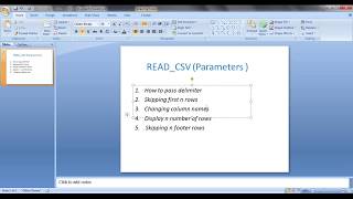 python Pandas Read csv parameters session 3 [upl. by Mozza]