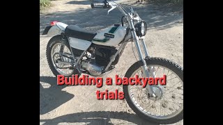 Building A Trials Bike Course In The Backyard DIY [upl. by Fredi187]