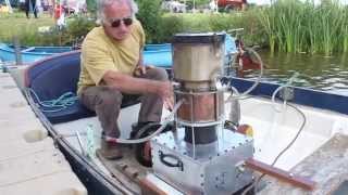 Malcolm Rowneys Stirling Engine boat [upl. by Levesque]