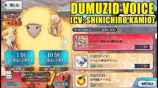 Dumuzid Battle in New York Voice Lines CV Shinichiro Kamio ドゥムジボイス集 【FateGrand Order】 [upl. by Anirbak]