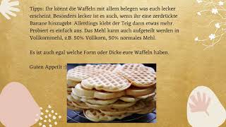 Vegane Waffeln  Grundrezept mit nur 8 Zutaten  Natürlich Vegan🌱 [upl. by Nygem]