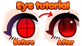 Eye Shading Tutorial  Gacha Club  Ibispaint X [upl. by Gnex789]