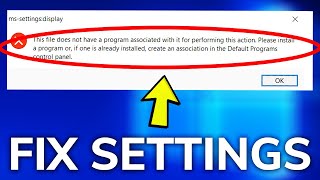 Fix Settings App not Opening or not Working in Windows 10 [upl. by East596]