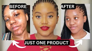 HOW TO GET RID OF DARK SPOTS WITH ONE PRODUCT  SERUM THAT WORKS [upl. by Aernda]