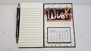 Anleitung KühlschrankNotizblock mit Kalender │GratisBastelset [upl. by Hanah]