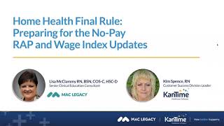 Home Health Final Rule Preparing for the NoPay RAP [upl. by Orag]