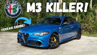 The Alfa Romeo Giulia Quadrifoglio is MORE FUN Than a BMW M3  REVIEW [upl. by Nnayram]