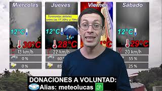 Reporte meteorologico 1140hs  Martes 19 de noviembre 2024 [upl. by Dleifyar357]