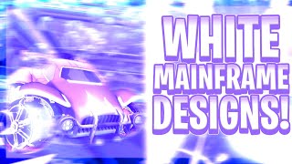 TOP 10 BEST TITANIUM WHITE MAINFRAME DESIGNS OF ALL TIME Rocket League Car Designs [upl. by Karb]