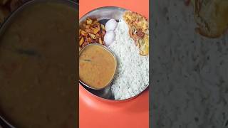 Simple Thali For Lunch ।shorts [upl. by Yednil837]