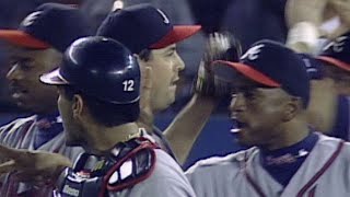 1998 NLCS Gm5 Maddux picks up first career save [upl. by Anahsit438]