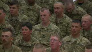 Oregon Soldier Returns Home Holds Baby Son For 1st Time  Clean Feed [upl. by Patman264]