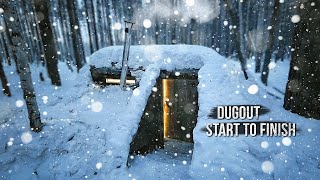 Building a dugout in the wild forest from start to finish 6 months in 15 hours [upl. by Lock530]