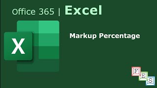 How to calculate Markup Percentage in Excel  Office 365 [upl. by Akkina]